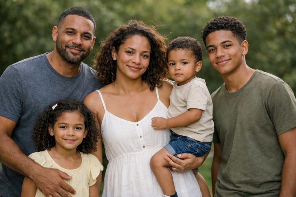 Welkom bij The Curl Guide family picture